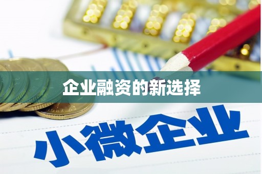 海宁企业融资的新选择