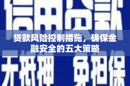 海宁贷款风险控制措施，确保金融安全的五大策略
