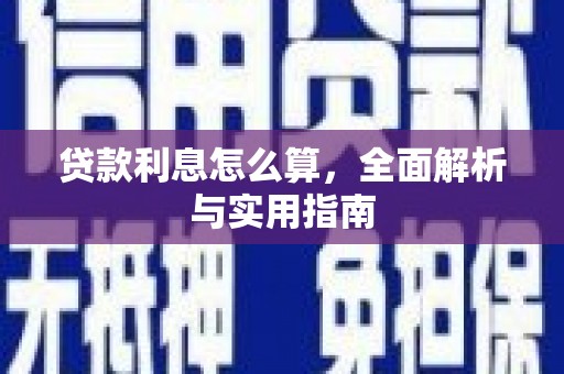 海宁贷款利息怎么算，全面解析与实用指南