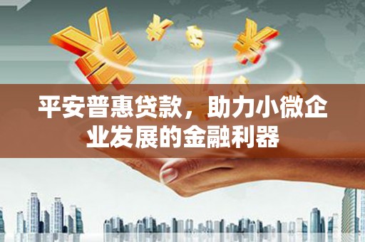 海宁平安普惠贷款，助力小微企业发展的金融利器