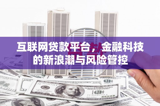 海宁互联网贷款平台，金融科技的新浪潮与风险管控