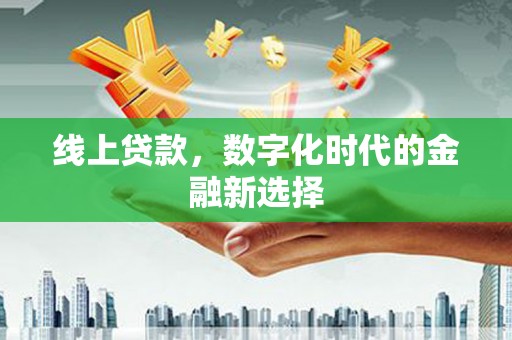 海宁线上贷款，数字化时代的金融新选择